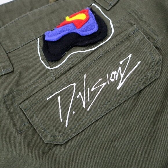 DVisionz Thermal Cargo Skirt Artist Abstract Micro Mini D.Visionz Women's XL 40 - Picture 5 of 6